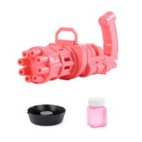 
              Kids Automatic Gatling Bubble Gun Toys Summer Soap Water Bubble Machine 2-in-1 Electric Bubble Machine For Children
            